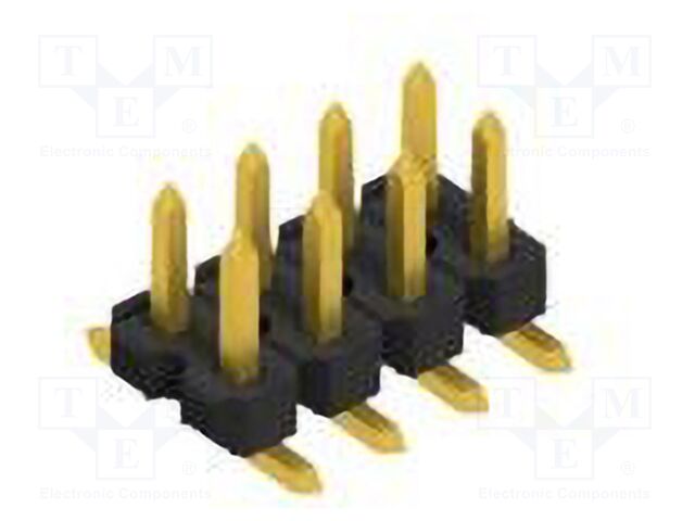 Connector: pin strips; pin header; male; PIN: 8; 2.54mm; SMT; 2x4