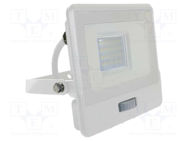 Lamp: LED flood light; 20W; 230VAC; white warm; 100°; 3000K; 25000h
