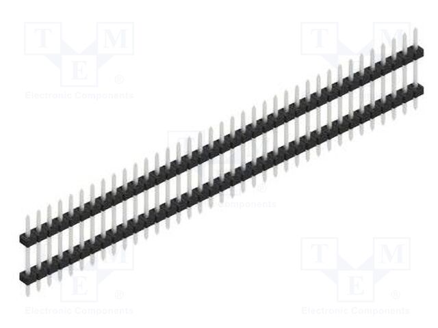 Connector: pin strips; pin header; male; PIN: 37; 2mm; THT; 1x37