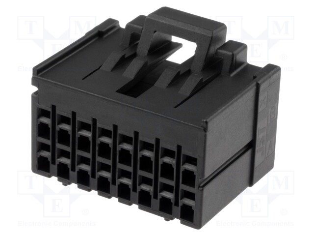 Plug; wire-wire/PCB; female; J2000; 2.5mm; PIN: 16; for cable; 250V