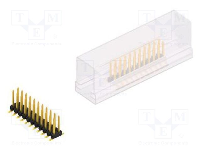 Connector: pin strips; pin header; male; PIN: 22; 2mm; SMT; 2x11