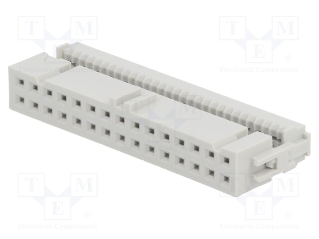 Plug; IDC; female; PIN: 30; without strain relief; IDC; 1.27mm