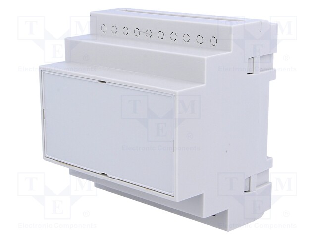 Enclosure: for DIN rail mounting; Y: 90mm; X: 87mm; Z: 65mm; grey