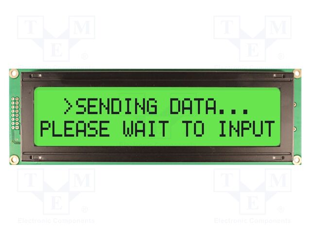 Display: LCD; 20x2; grey; 182x60mm; LED; Interface: 8bit,parallel