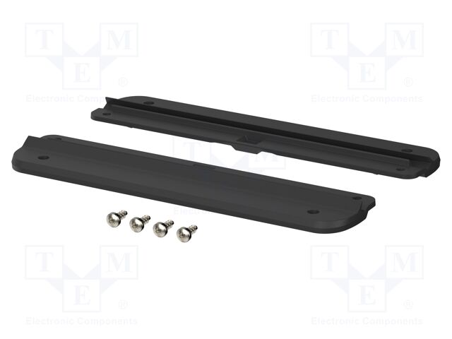 Set of wall holders; black; 2pcs.