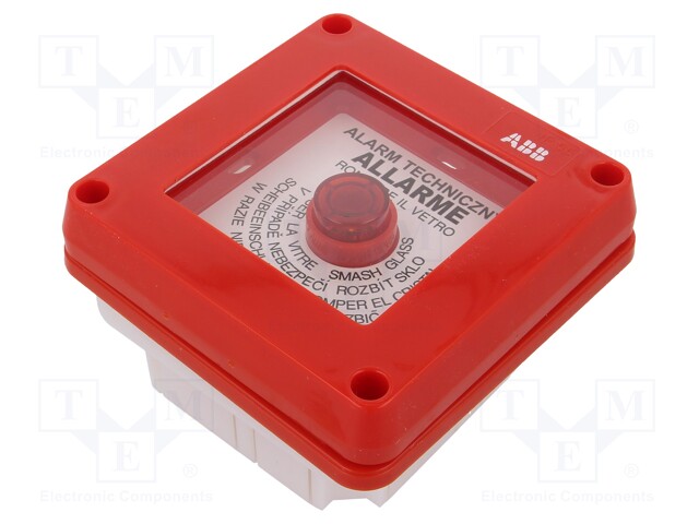 Enclosure: emergency; X:100mm; Y:100mm; Z:50mm; plaster embedded