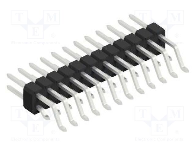 Connector: pin strips; pin header; male; PIN: 24; 2.54mm; SMT; 2x12