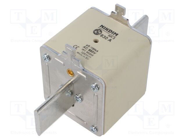 Fuse: fuse; gG; 630A; 500VAC; industrial; NH3