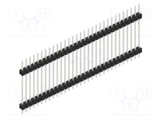Connector: pin strips; pin header; male; PIN: 31; 2.54mm; THT; 1x31