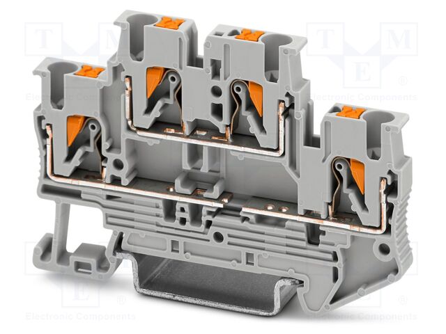 Splice terminal: rail; PT; PA; terminals: 4; W: 5.2mm; H: 68mm