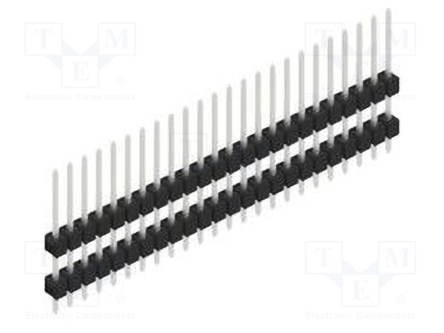 Connector: pin strips; pin header; male; PIN: 24; 2.54mm; THT; 1x24