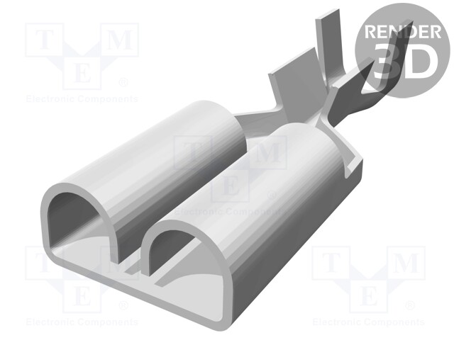 Terminal: flat; 6.3mm; 0.8mm; female; 0.51÷1.65mm2; crimped; tinned