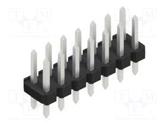 Connector: pin strips; pin header; male; PIN: 14; 2.54mm; THT; 2x7