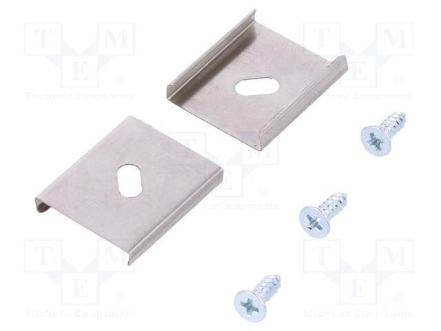 Flexible mounting plate Y; natural; stainless steel