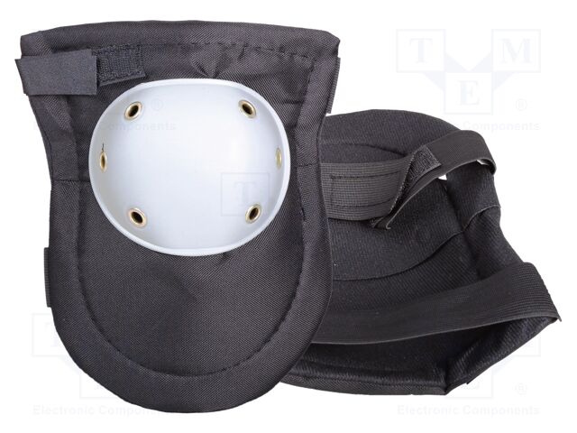 Knee pads; white-black; poliester 600D