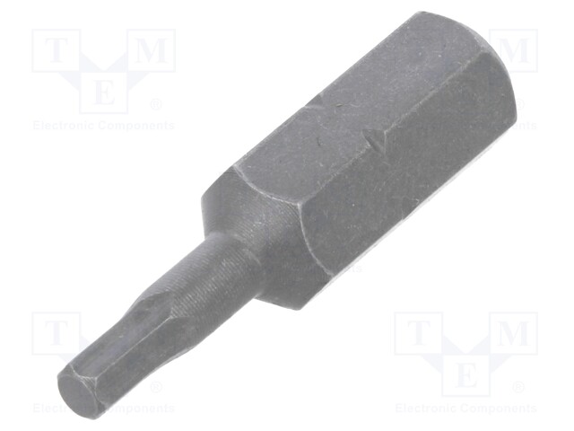 Screwdriver bit; Allen hex key; HEX 2,5mm; Overall len: 25mm