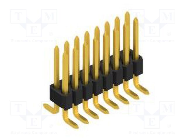 Connector: pin strips; pin header; male; PIN: 16; 1.27mm; SMT; 2x8
