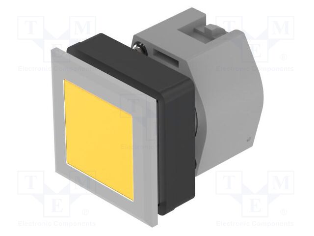 Switch: push-button; 30mm; Stabl.pos: 2; yellow; none; IP65; OptoHiT