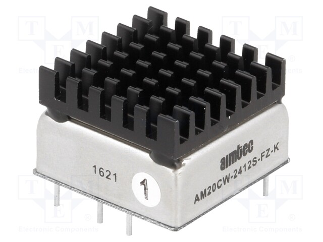 Converter: DC/DC; 20W; Uin: 9÷36V; 12VDC; Iout: 1.67A; 1"x1"; 23.4g