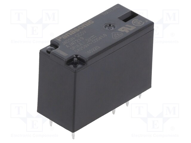 Relay: electromagnetic; DPDT; Ucoil: 5VDC; 5A/250VAC; 5A/30VDC