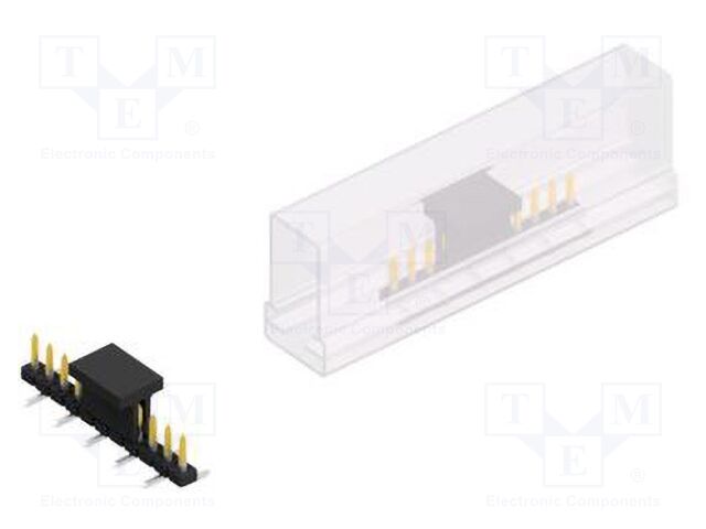 Connector: pin strips; pin header; male; PIN: 11; 2mm; SMT; 1x11