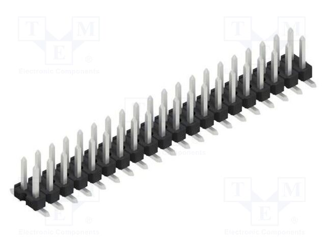 Connector: pin strips; pin header; male; PIN: 40; 2.54mm; SMT; 2x20