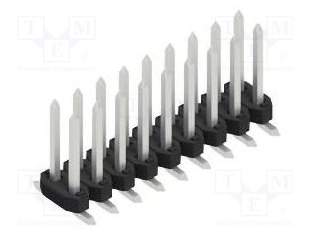 Connector: pin strips; pin header; male; PIN: 18; 2mm; SMT; 2x9; 100V