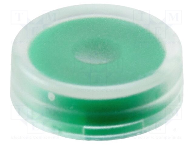 Cap; round; green; TL3240; Button marking: blank