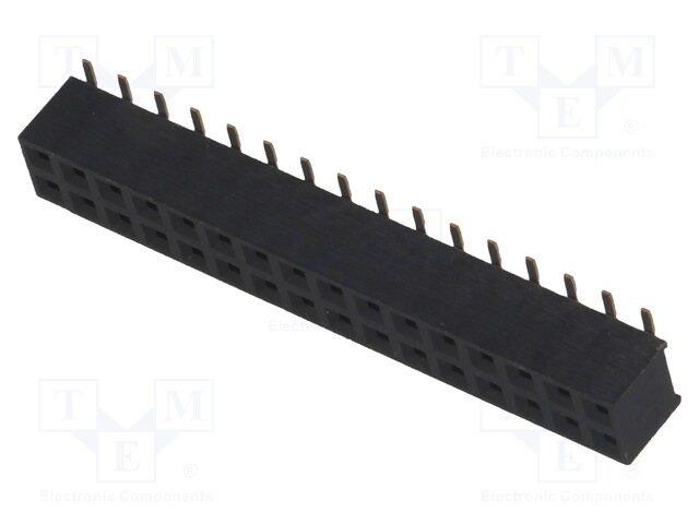 Socket; pin strips; female; PIN: 32; vertical; 2mm; SMT; 2x16