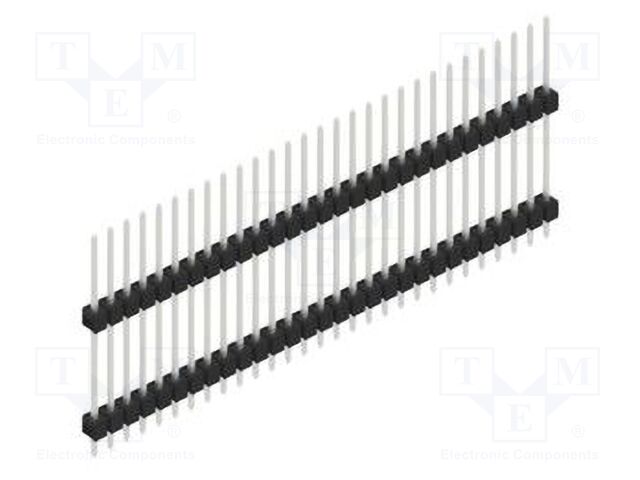 Connector: pin strips; pin header; male; PIN: 29; 2.54mm; THT; 1x29