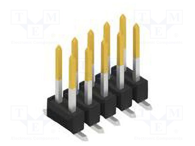 Connector: pin strips; pin header; male; PIN: 10; 2.54mm; SMT; 2x5