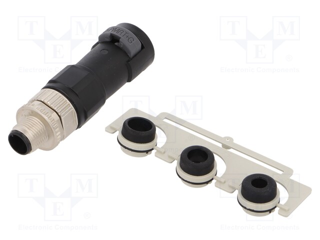 Plug; M12; PIN: 5; male; A code-DeviceNet / CANopen; for cable