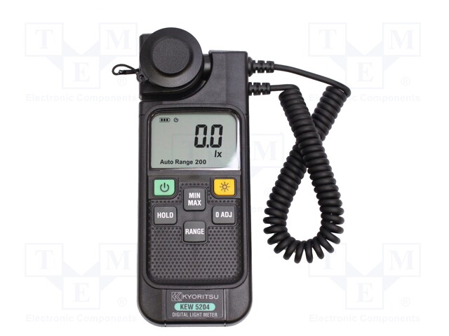 Light meter; 0÷1400W/m2; Meas.accur: ±(4% + 5 digits); 2,5x/s