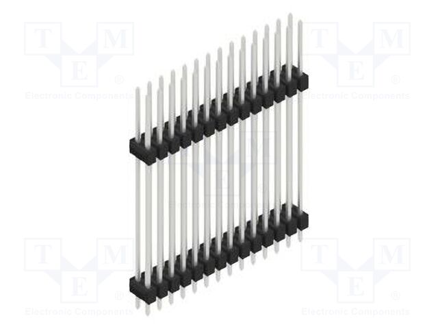 Connector: pin strips; pin header; male; PIN: 28; 2.54mm; THT; 2x14