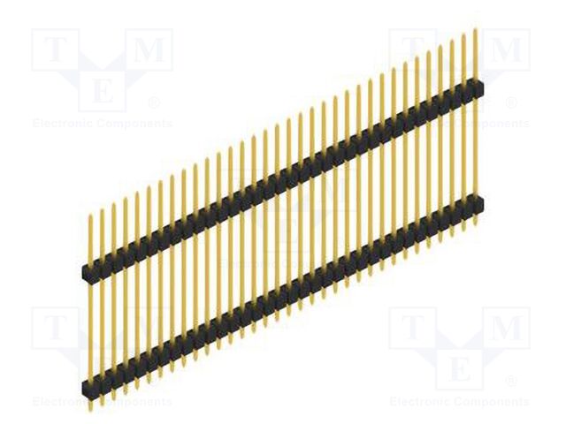 Connector: pin strips; pin header; male; PIN: 34; 2.54mm; THT; 1x34