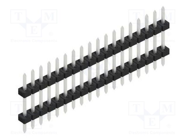 Connector: pin strips; pin header; male; PIN: 18; 2mm; THT; 1x18