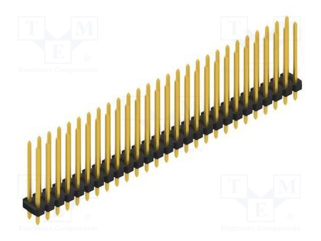 Connector: pin strips; pin header; male; PIN: 54; 2.54mm; THT; 2x27