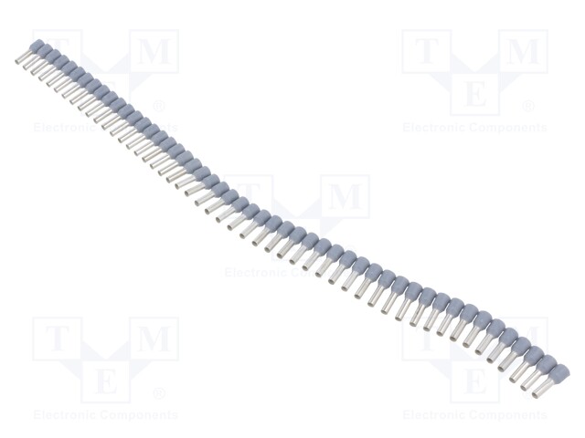 Tip: bootlace ferrule; 2.5mm2; crimped; for cable; insulated; grey