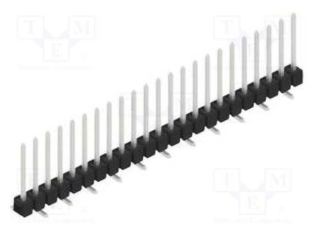 Connector: pin strips; pin header; male; PIN: 23; 2.54mm; SMT; 1x23