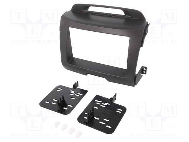 Radio mounting frame; Kia; 2 DIN; charcoal