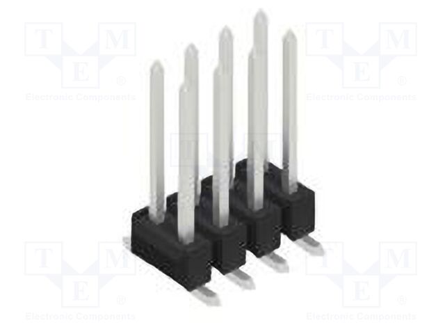 Connector: pin strips; pin header; male; PIN: 8; 2.54mm; SMT; 2x4