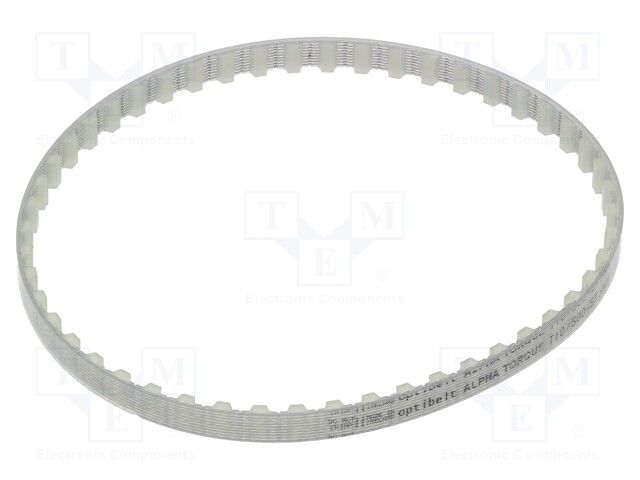 Timing belt; T10; W: 10mm; H: 4.5mm; Lw: 500mm; Tooth height: 2.5mm