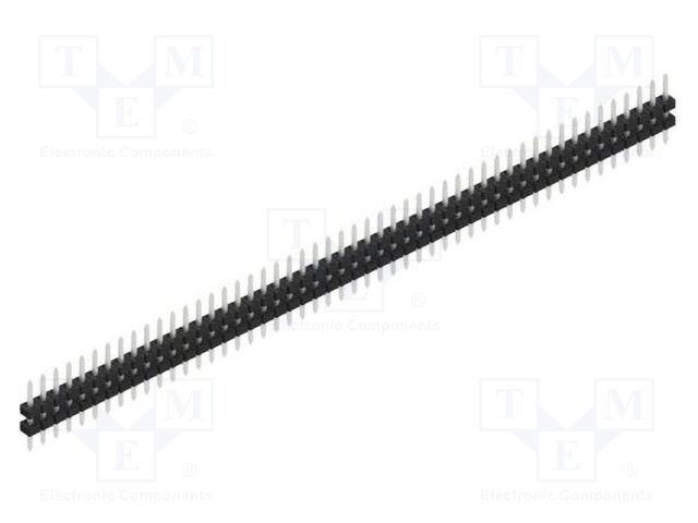 Connector: pin strips; pin header; male; PIN: 50; 2mm; THT; 1x50
