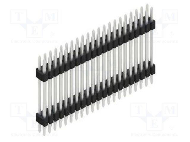 Connector: pin strips; pin header; male; PIN: 42; 1.27mm; THT; 2x21