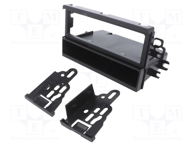 Radio mounting frame; Chevrolet,Pontiac,Suzuki; 1 DIN; black