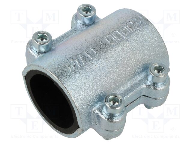 Splice terminal: fixing clamp; two-part; 10bar; cast iron; CLAMPS