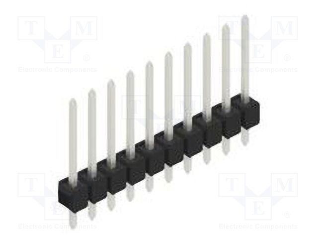 Connector: pin strips; pin header; male; PIN: 10; 2.54mm; THT; 1x10