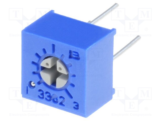 Potentiometer: mounting; single turn,horizontal; 200Ω; 500mW