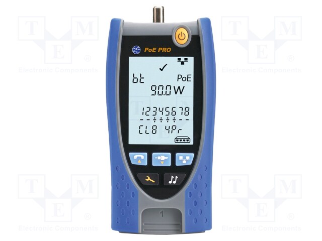 Tester: LAN wiring; LCD 2,9",with a backlit; RJ11,RJ45; VDV II