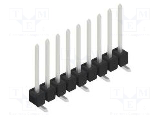 Connector: pin strips; pin header; male; PIN: 9; 2.54mm; SMT; 1x9